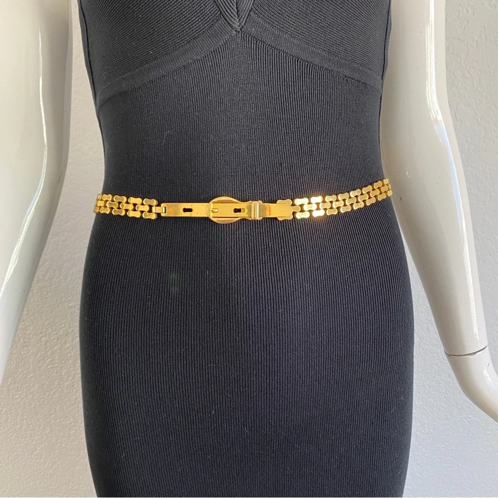 Gold chain belt